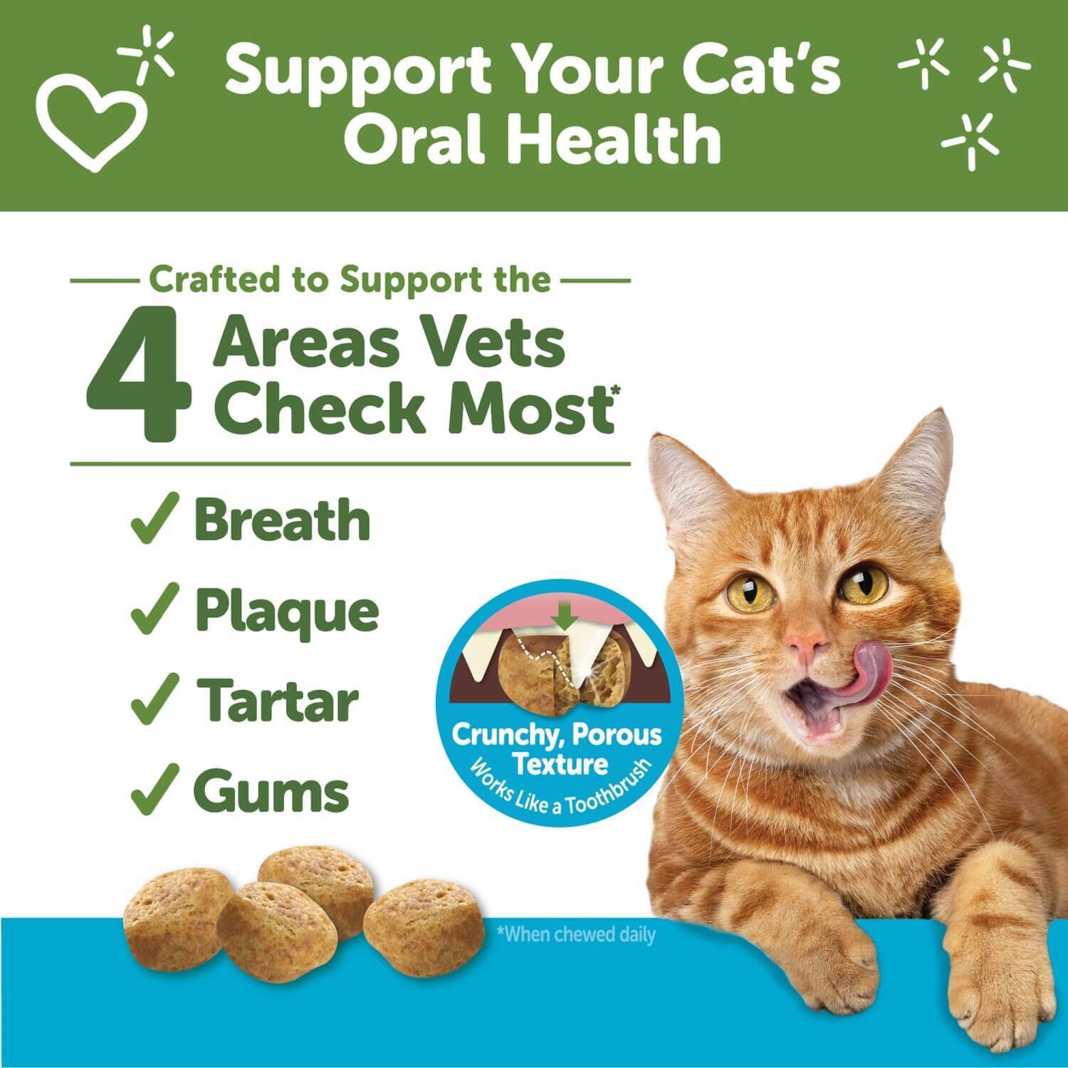 Whimzees Cat Dental Treats, Chicken & Tuna