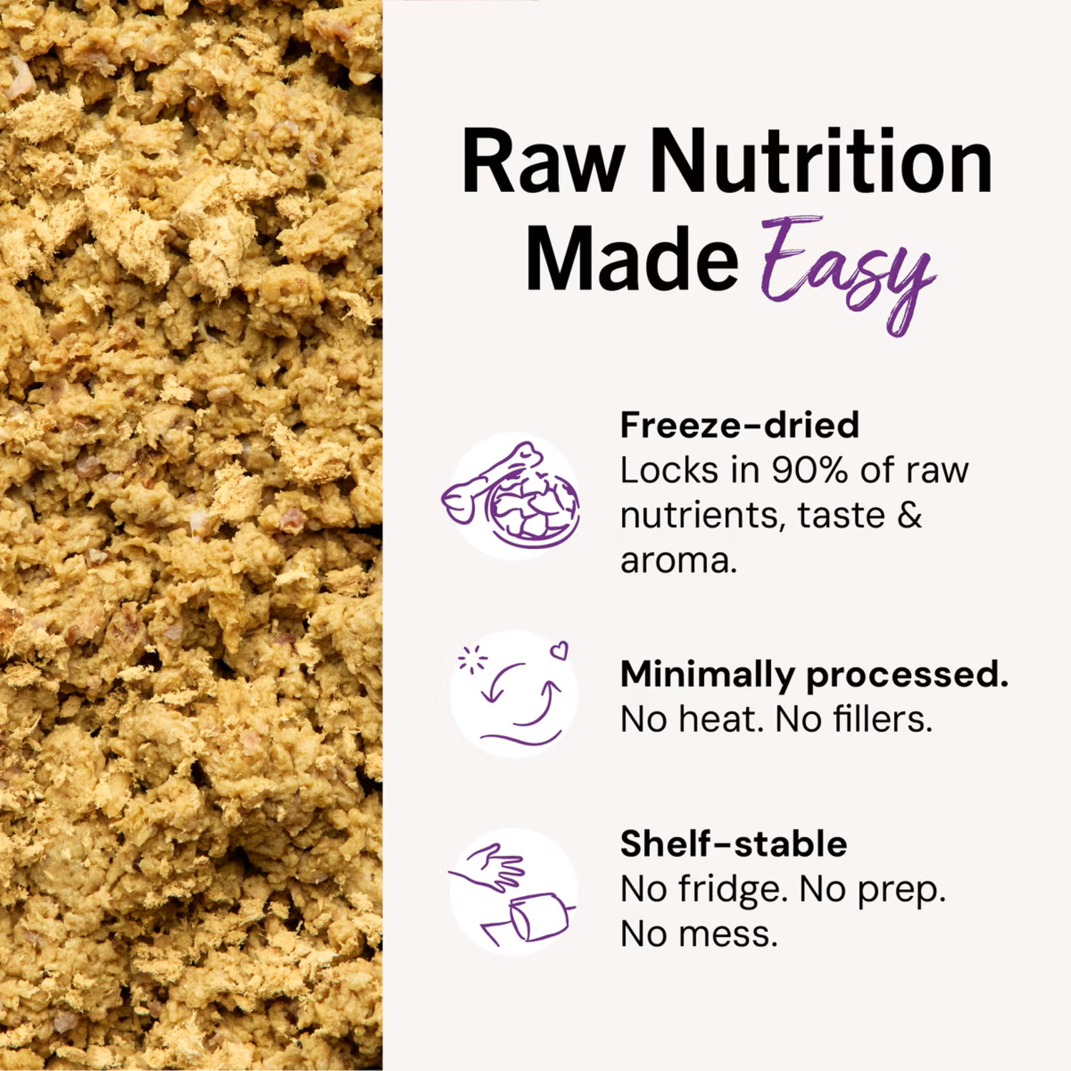 Stella & Chewy's Dinner Morsels Freeze-Dried Raw Cat Food, Yummy Lickin' Salmon & Chicken, 18-Oz Bag