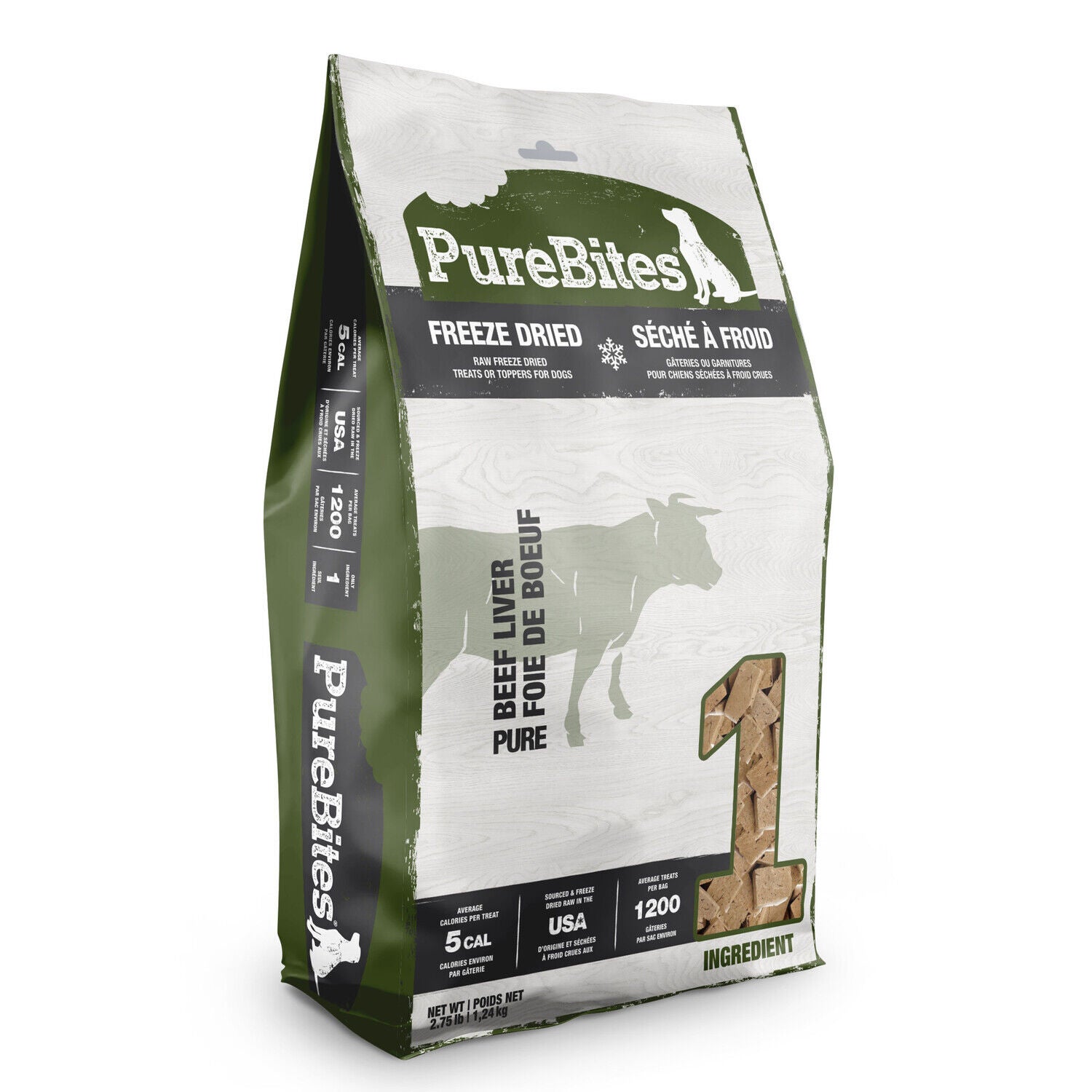 Purebites Freeze Dried Dog Treats, Beef Liver