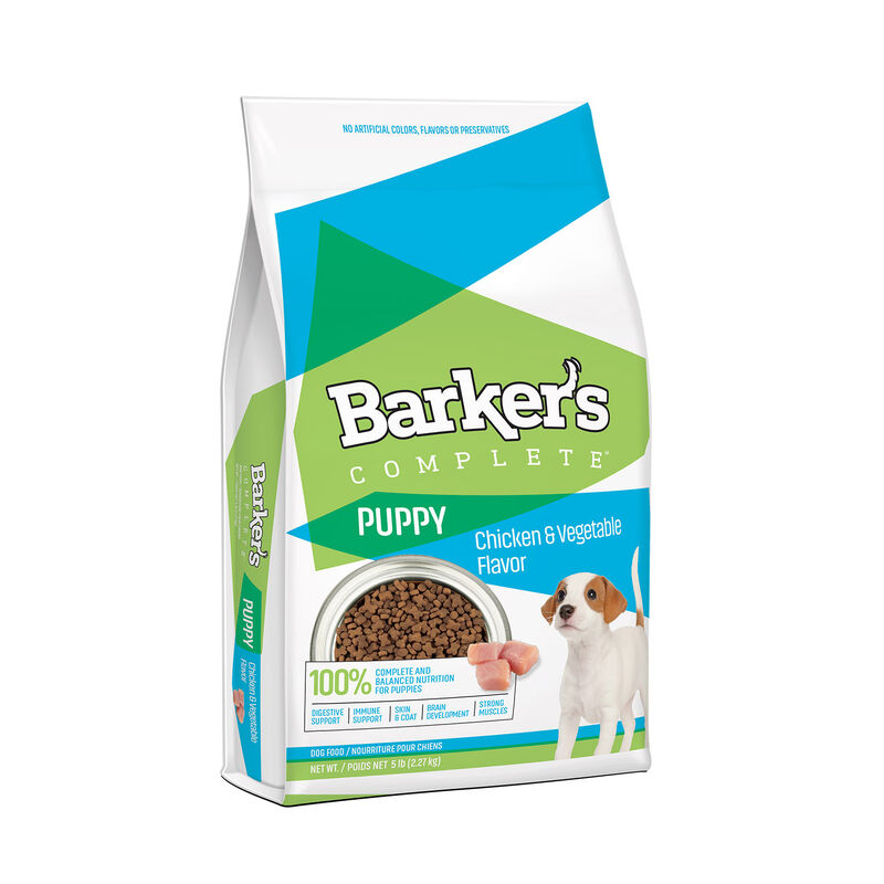 Barker'S Complete Puppy Chicken & Vegetable Flavor Dry Dog Food