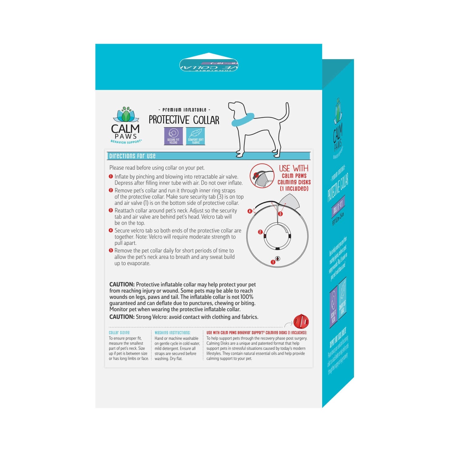 Protective Collar With Dog Calming Disc 1S Pet Supermarket