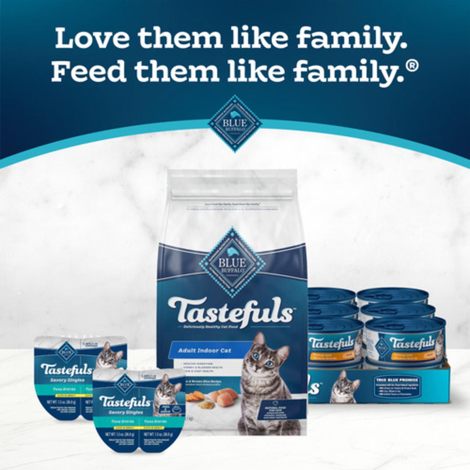 Blue Buffalo Tastefuls Weight & Hairball Control Adult Indoor Dry Cat Food, Chicken Flavor, 7-Lb Bag