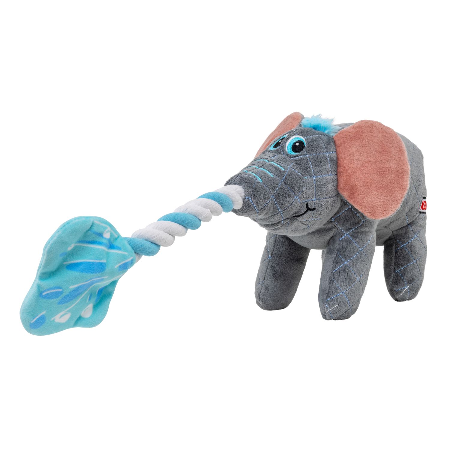 Kong Bendeez Elephant Plush Durable Rope & Tug Dog Toy - 12"