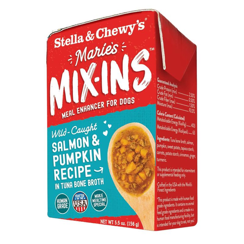 Marie'S Mix Ins Wild Caught Salmon & Pumpkin Broth Dog Food image number 1