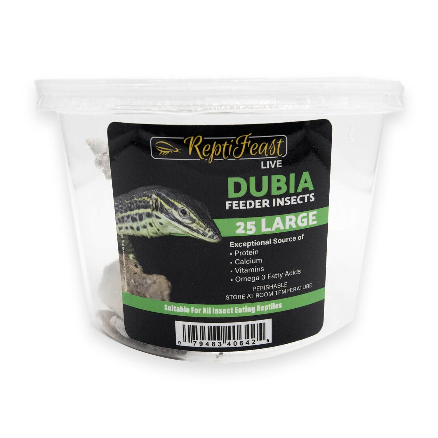 Reptifeast&reg; Large Dubia 25 Count