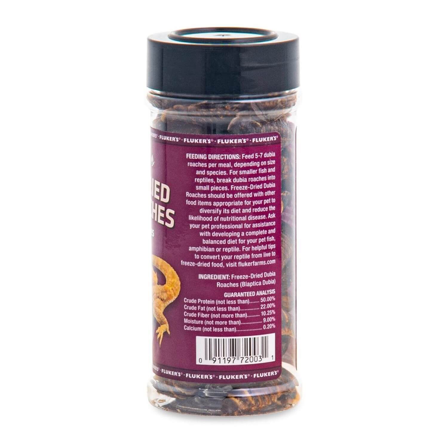 Fluker's Freeze Dried Dubia Roaches Reptile Food - 1.3-Oz