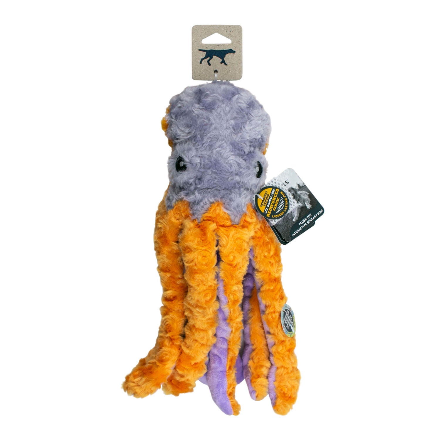 Tall Tails Octopus With Squeaker Plush Dog Toy, 14"