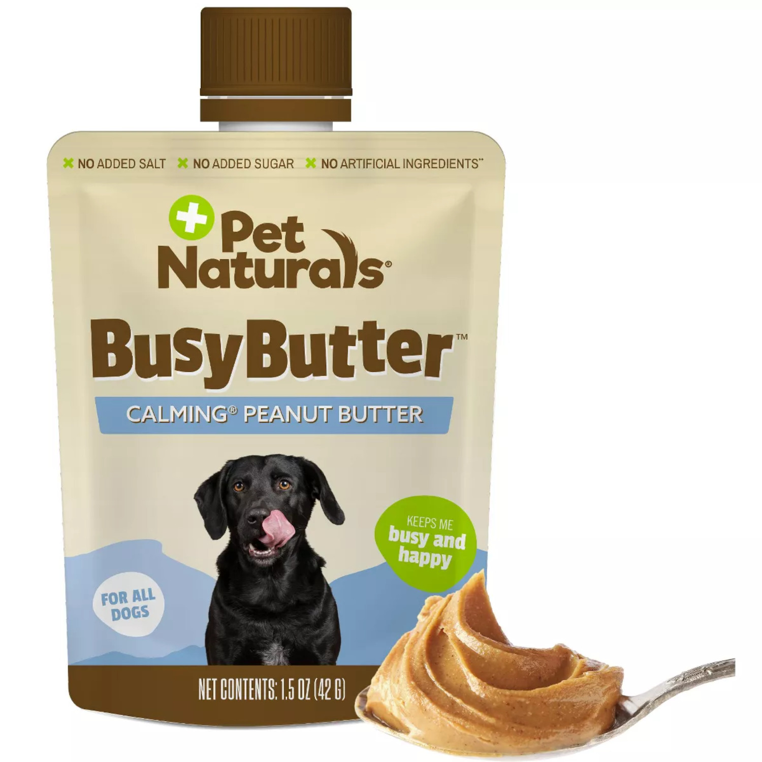 Pet Naturals Busy Butter Organic Calming Peanut Butter Dog Treat & Lick Mat Combo