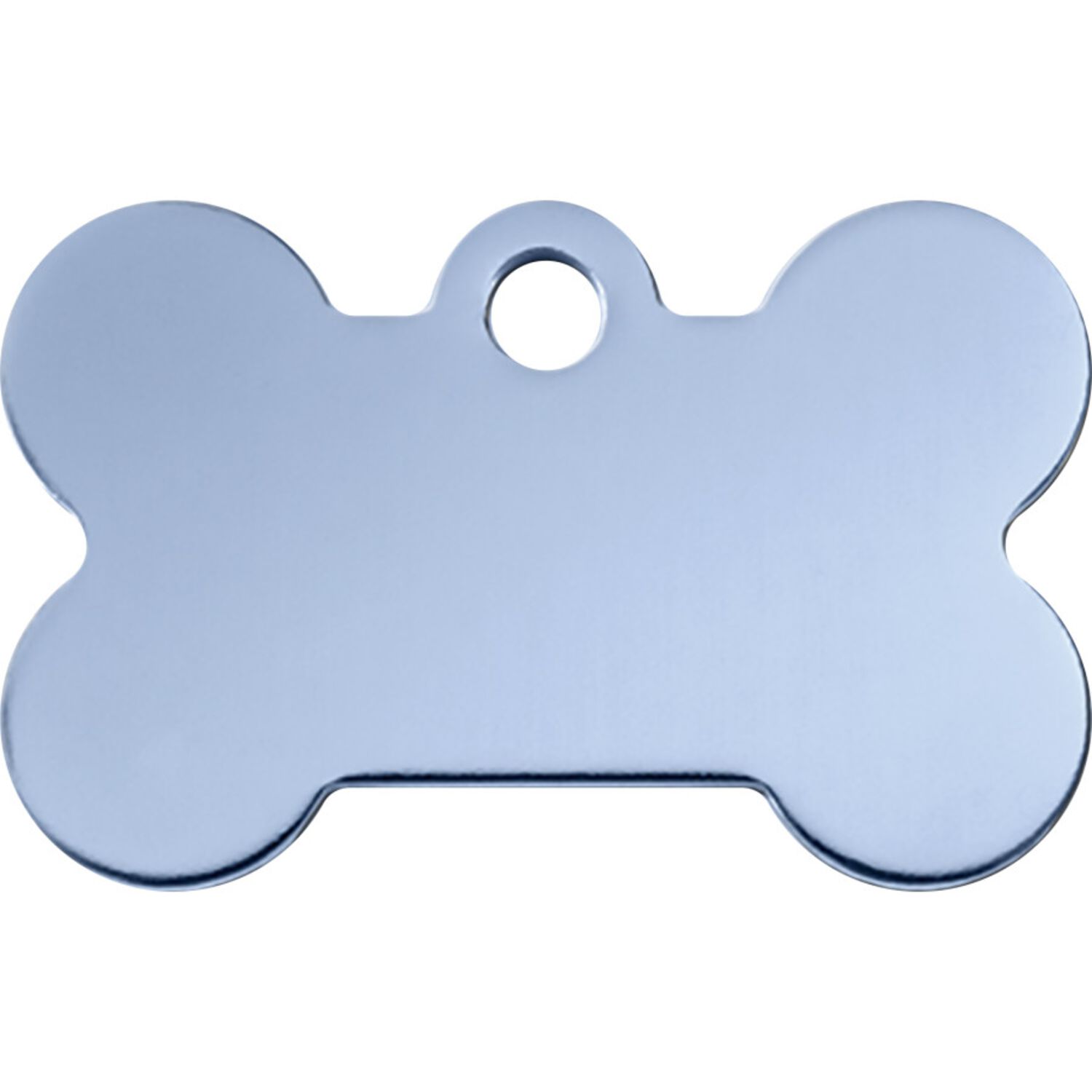 Id-Spot Quick Tag Engravable  Dog Tag, Blue Bone, Small