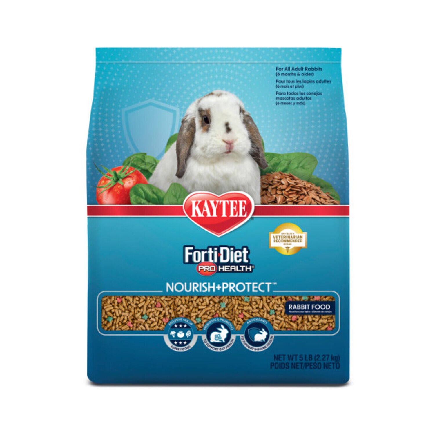Kaytee Forti-Diet Pro Health Nourish + Protect Adult Rabbit Food