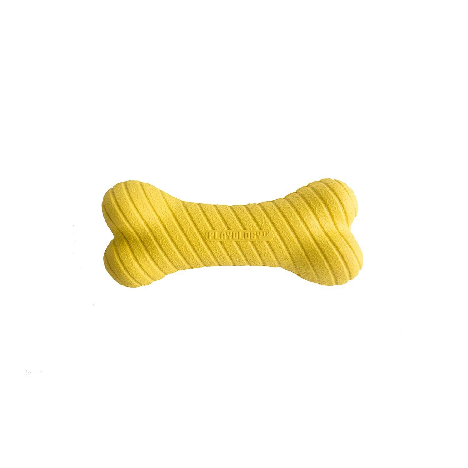 Playology All Natural Chicken Scented Dual Layer Bone Dog Toy