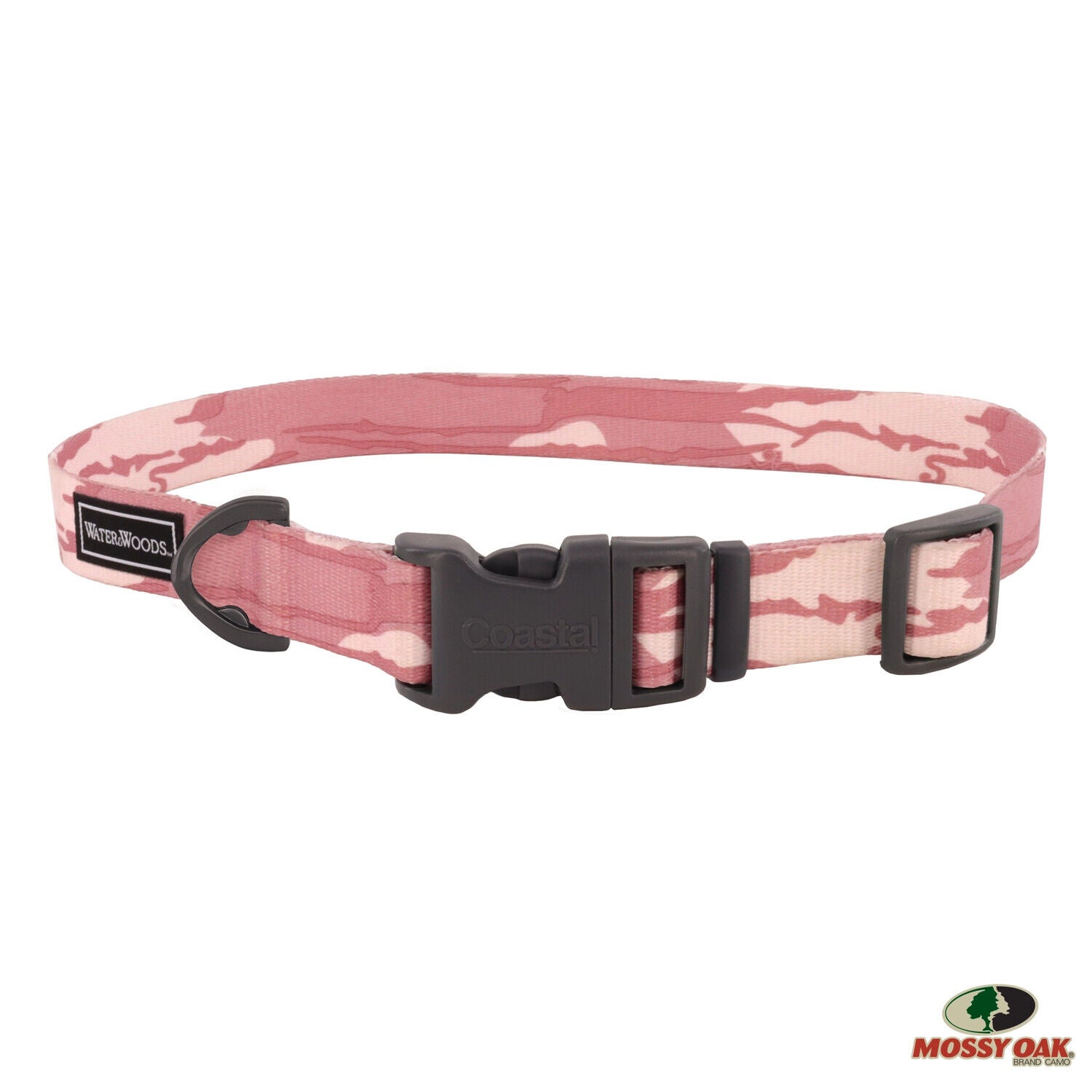 Water & Woods&trade; By Coastal Adjustable Dog Collar, Bottomland Pink, Extra Small - 3/4" X 8"-12"