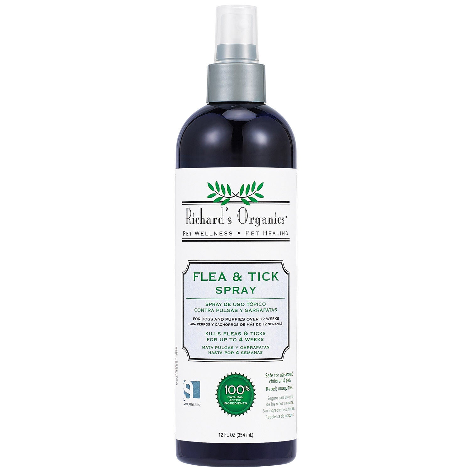 Richard's Organics Gentle Flea & Tick Spray For Dogs