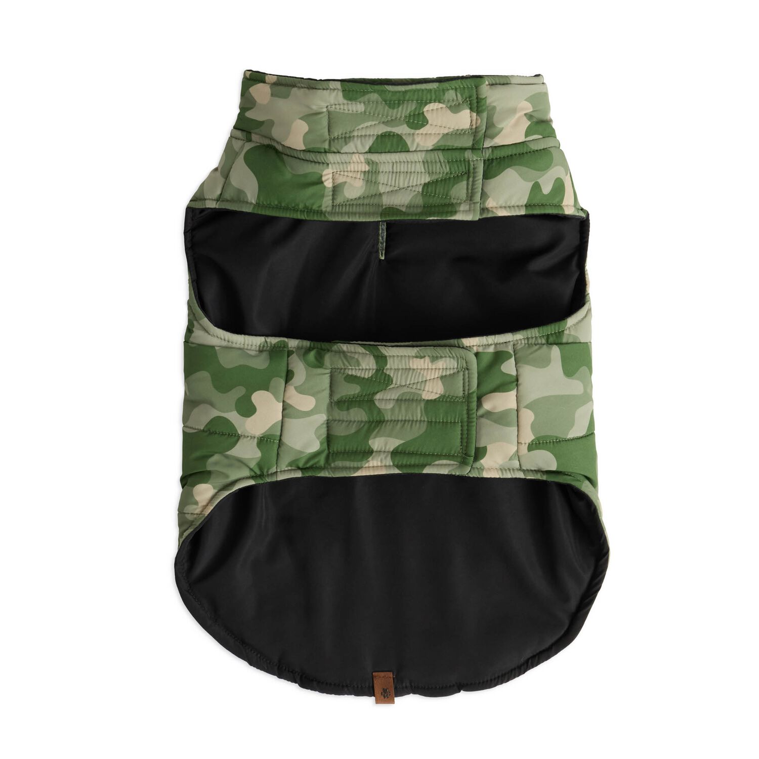 Aristopet Reversible Camo Puffer Dog Jacket, Extra Large