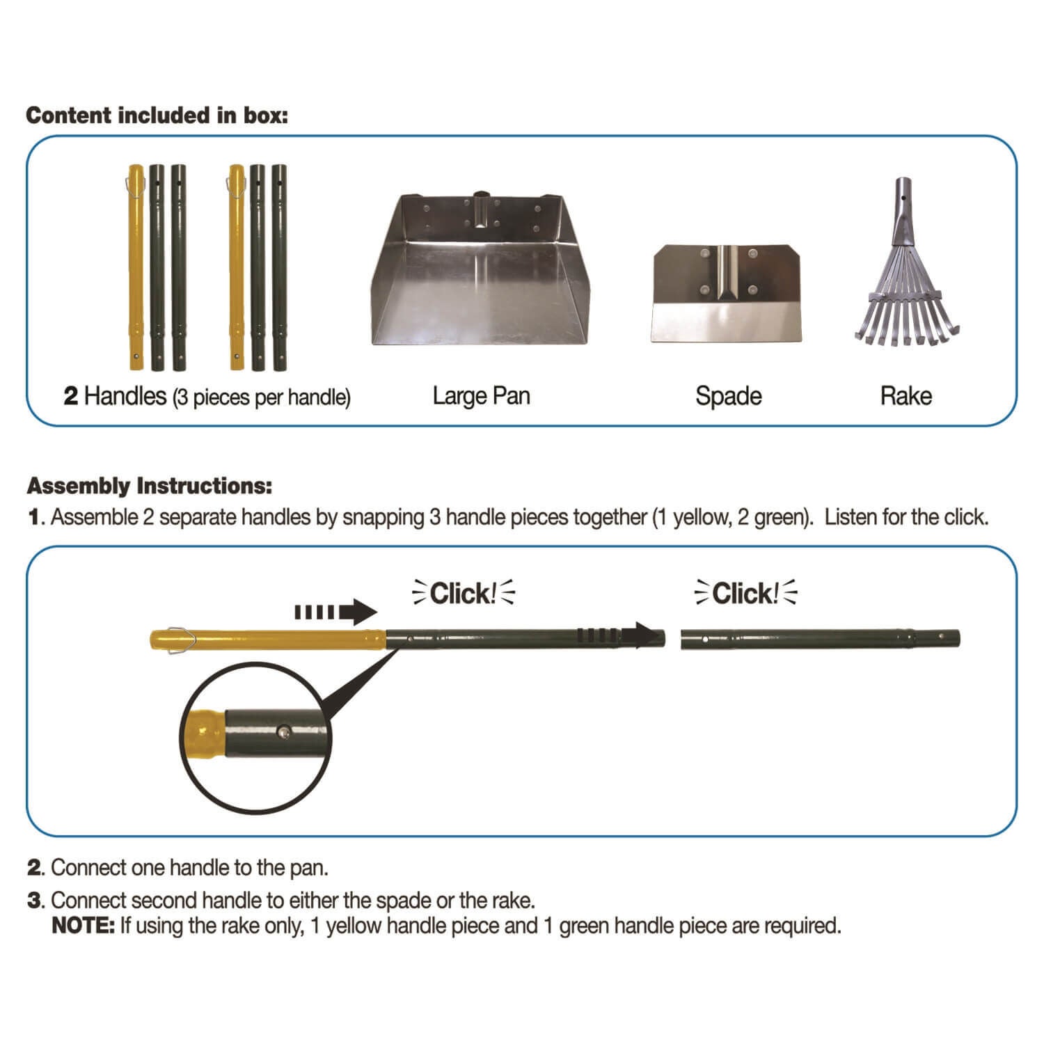 Four Paws Wee-Wee Outdoor All-In-One Rake, Spade And Dog Poop Pan Set