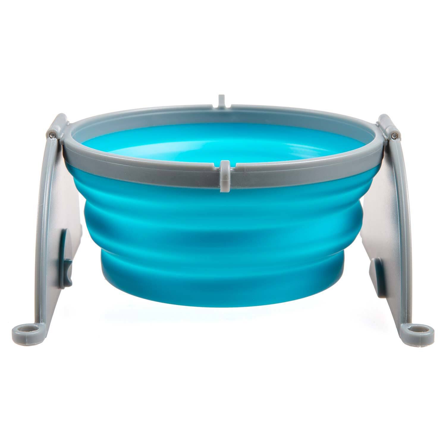 Loving Pets Bella Roma Travel Single Dog Bowl - Blue