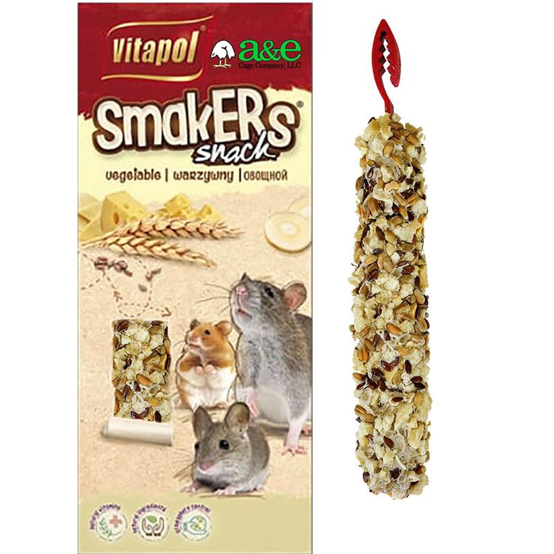 Vitapol Smakers Rodent Treat Sticks (Twin Pack) Cheese Small Animal Treat