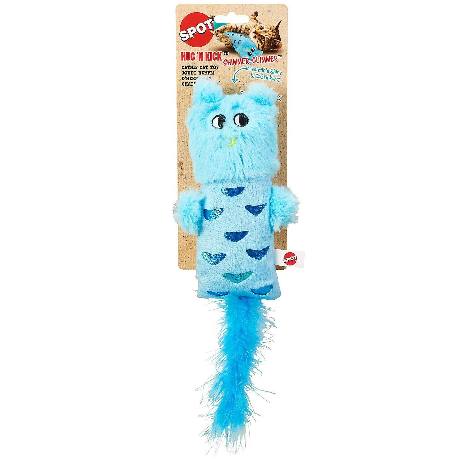Spot Hug N Kick Shimmer Glimmer With Catnip Cat Toy, Assorted