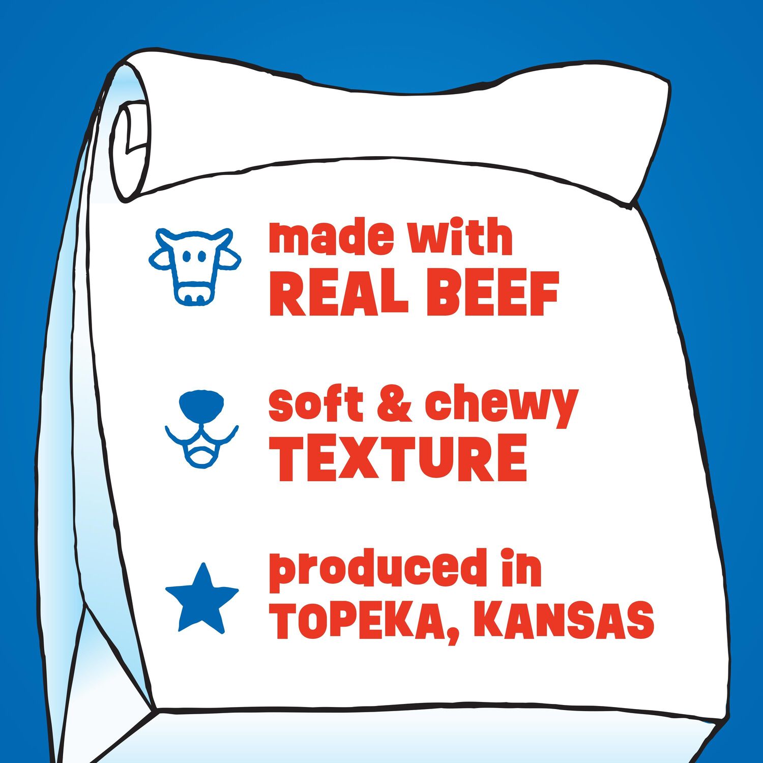Canine Carry Outs Burger Minis Beef Flavor Soft & Chewy Dog Treats, 22.5-Oz Bag