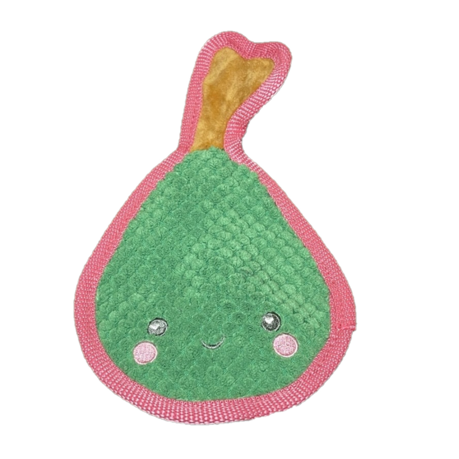 #Bff Sunny Daze Pear Tough Crinkle & Squeak Dog Toy, 8"
