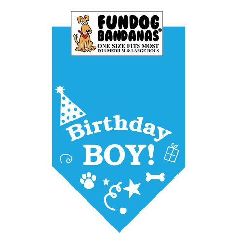 Birthday Boy Dog Bandana, One Size Fits Most