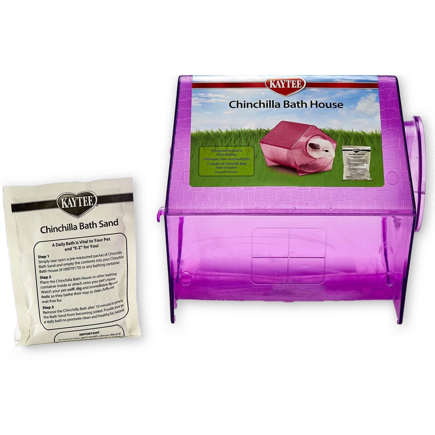 Kt Chinchilla Bath House 8 Cs 1EA Pet Supermarket
