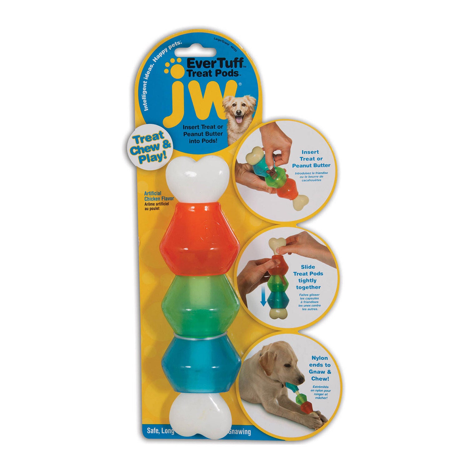 Jw Pet Pet Nylon Treat Pod Treat Dispensing Dog Toy Pet Supermarket