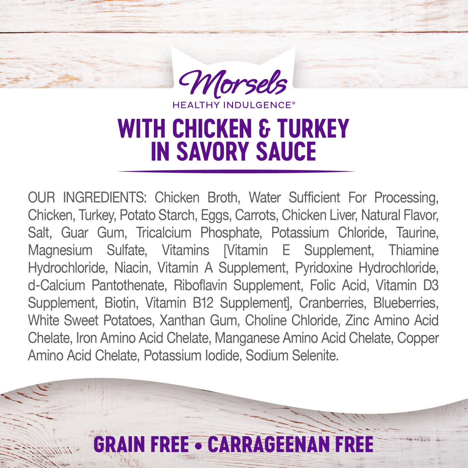 Wellness Healthly Indulgence Morsels Adult Wet Cat Food Chicken & Turkey Recipe, Natural, Protein-Rich, Grain Free, 3 Ounce Pouch