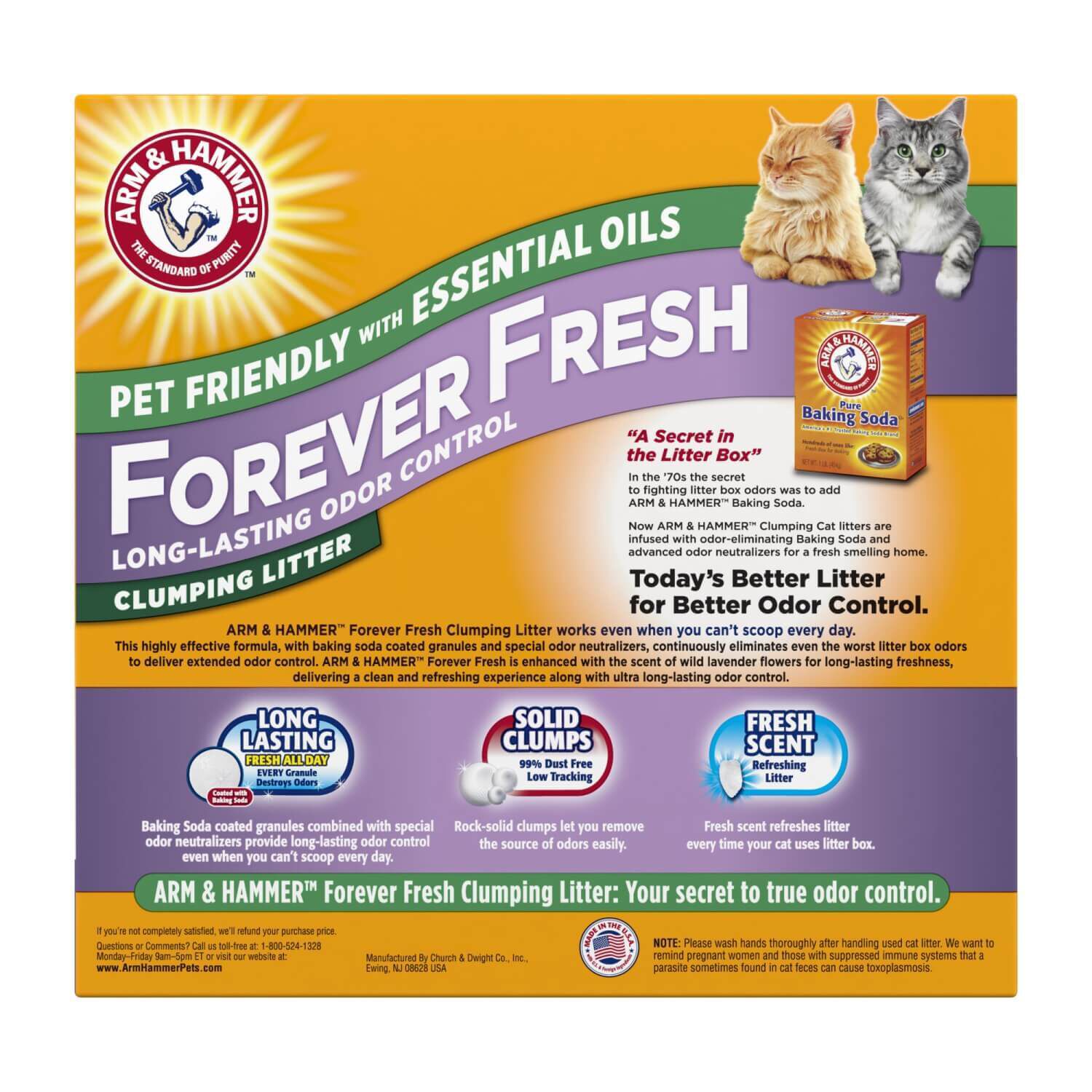 Arm & Hammer Forever Fresh Clumping Cat Litter, Lavender