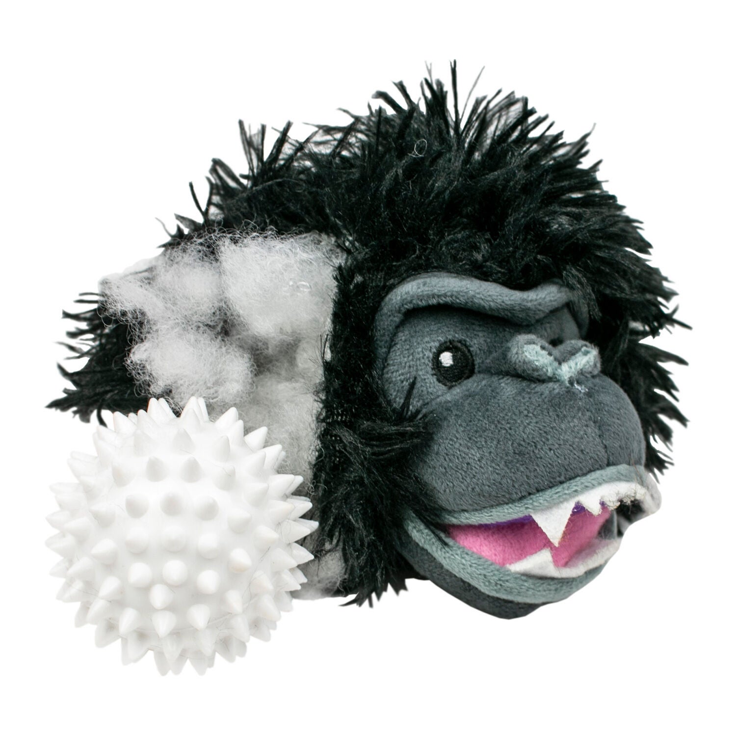 Tall Tails Gorilla 2-In-1 Fetch Ball Dog Toy