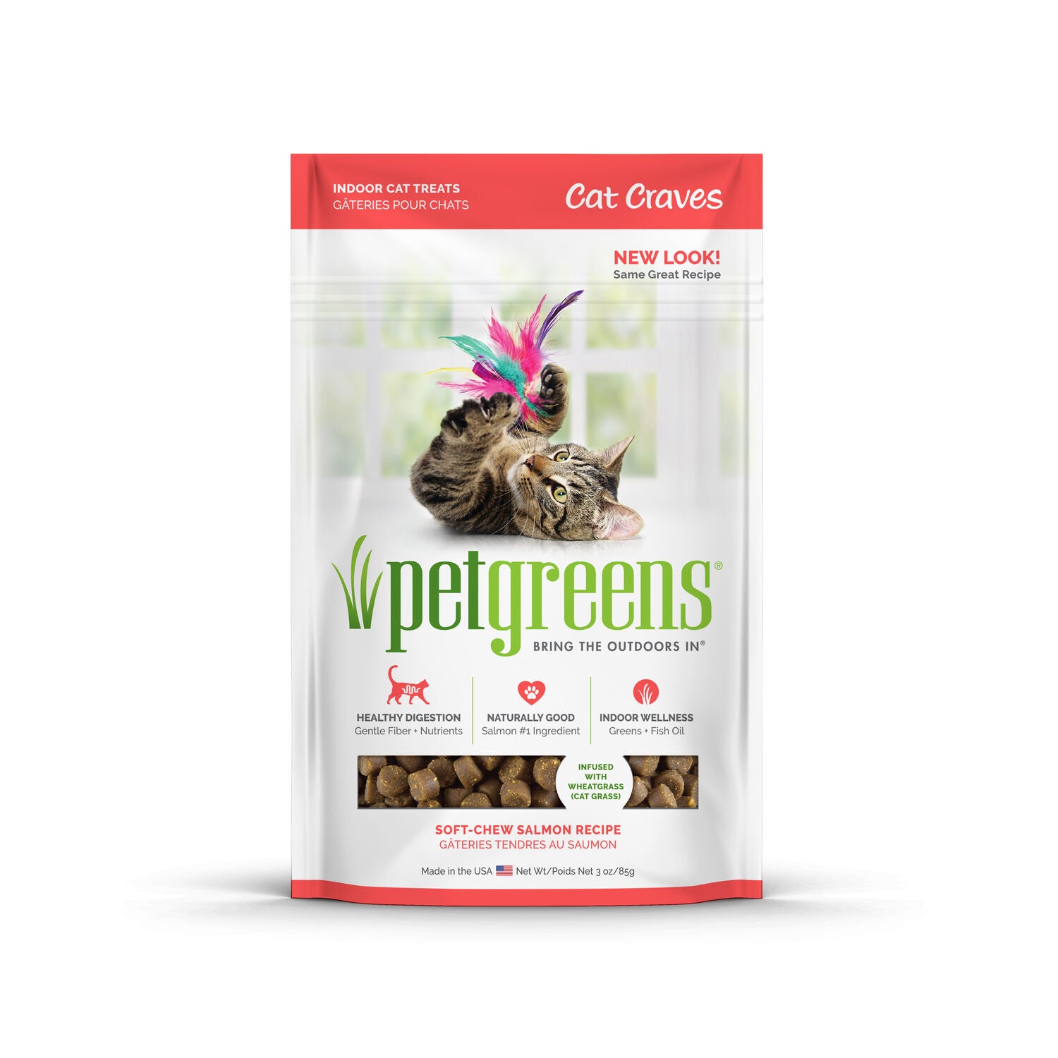 Pet Greens Cat Craves Salmon All Natural Soft & Chewy Cat Treats
