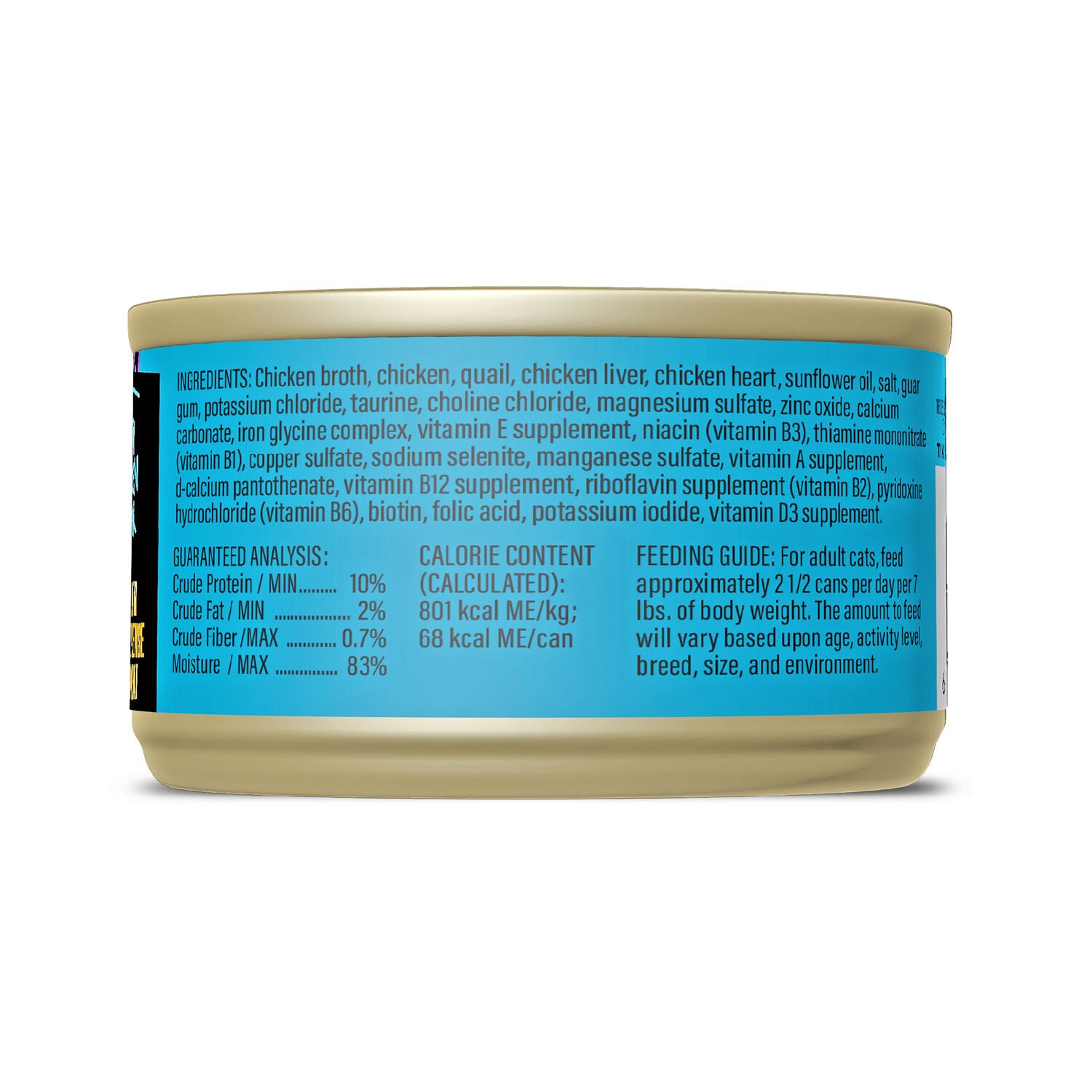 Tiki Cat After Dark Shreds Whole Foods Wet Cat Food, Chicken, Quail & Chicken Liver, 3 Oz. Can