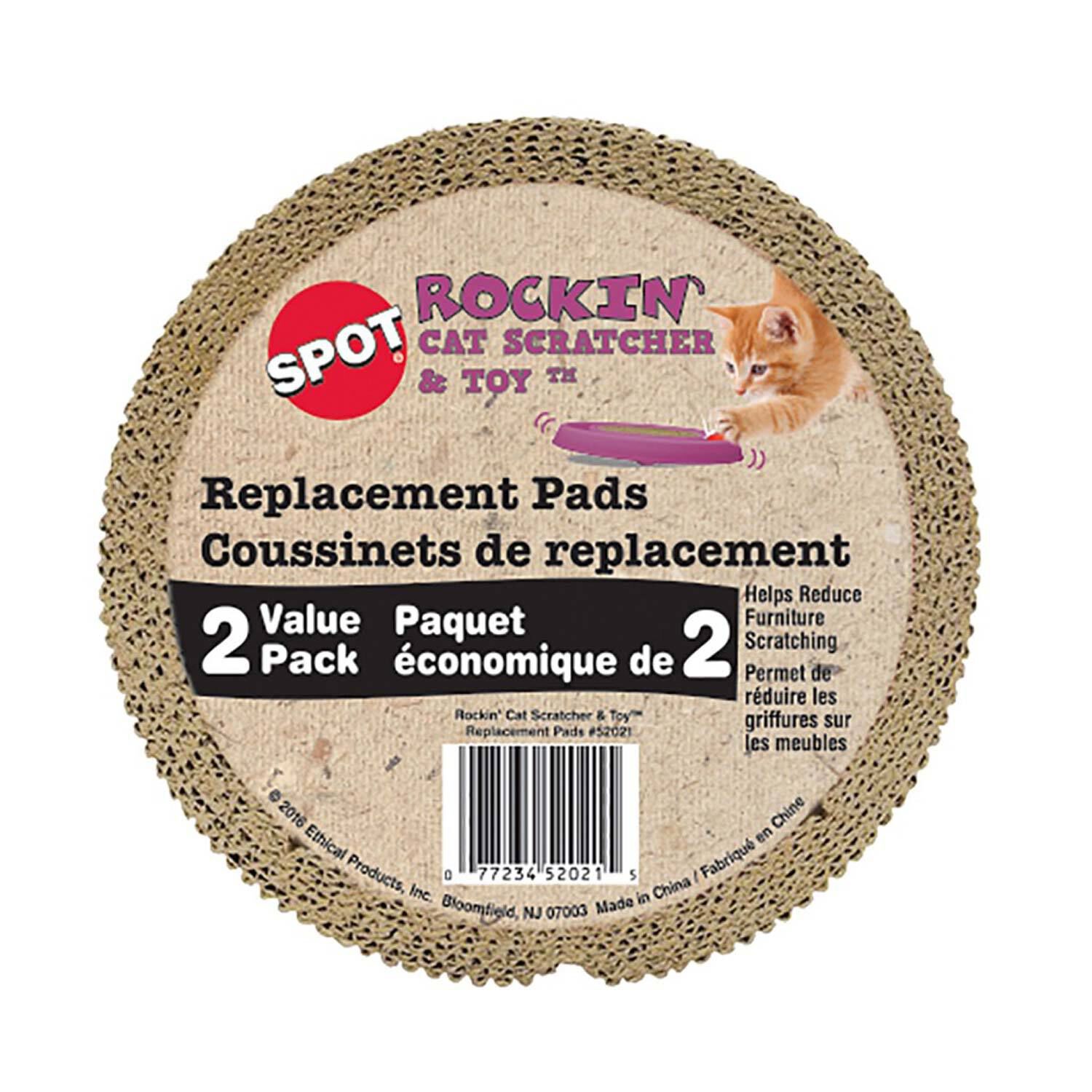 Spot Rockin' Scratcher Insert Replacement Pads 5.5", 2 Pack