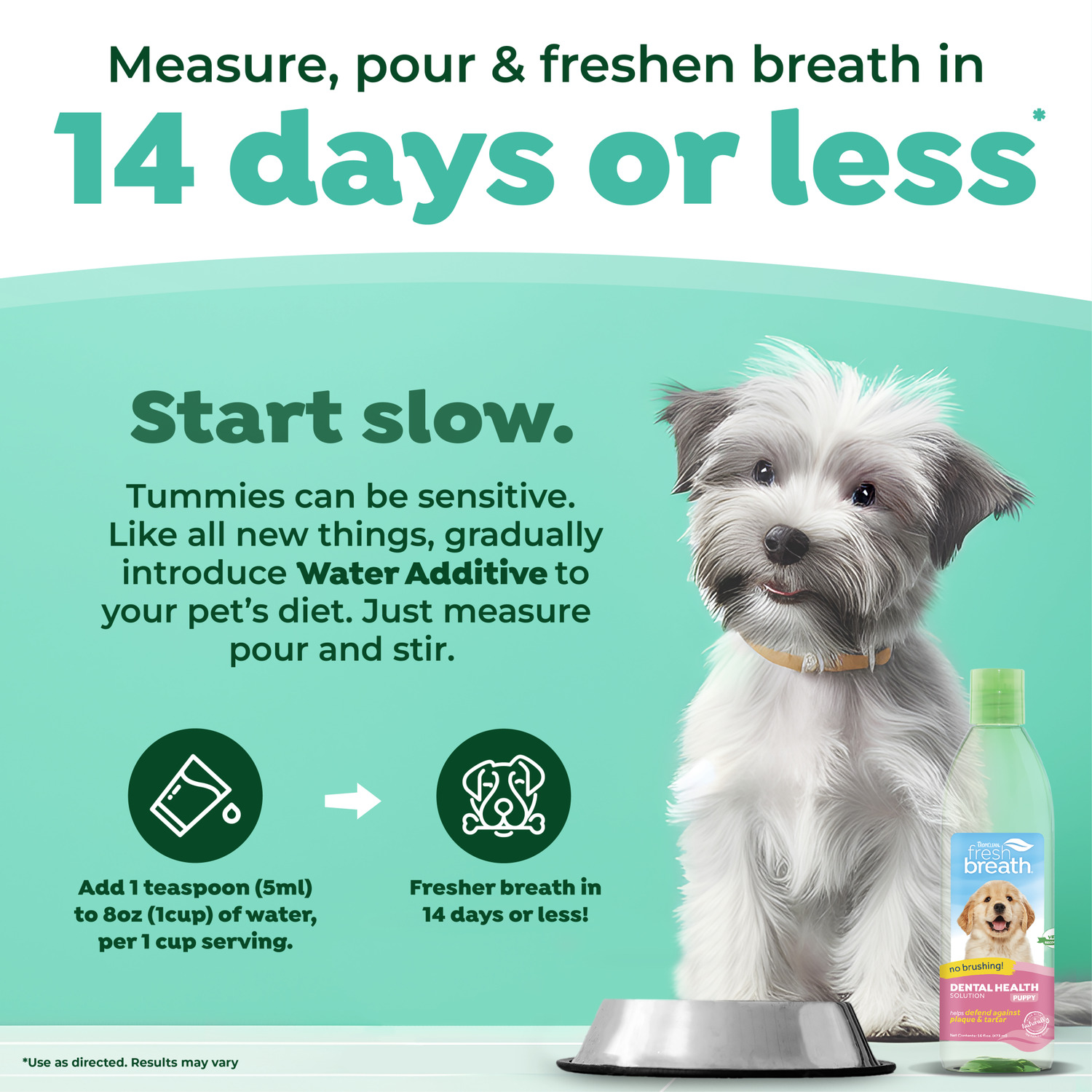 Tropiclean Fresh Breath Oral Care Water Additive For Puppies, 16-Oz