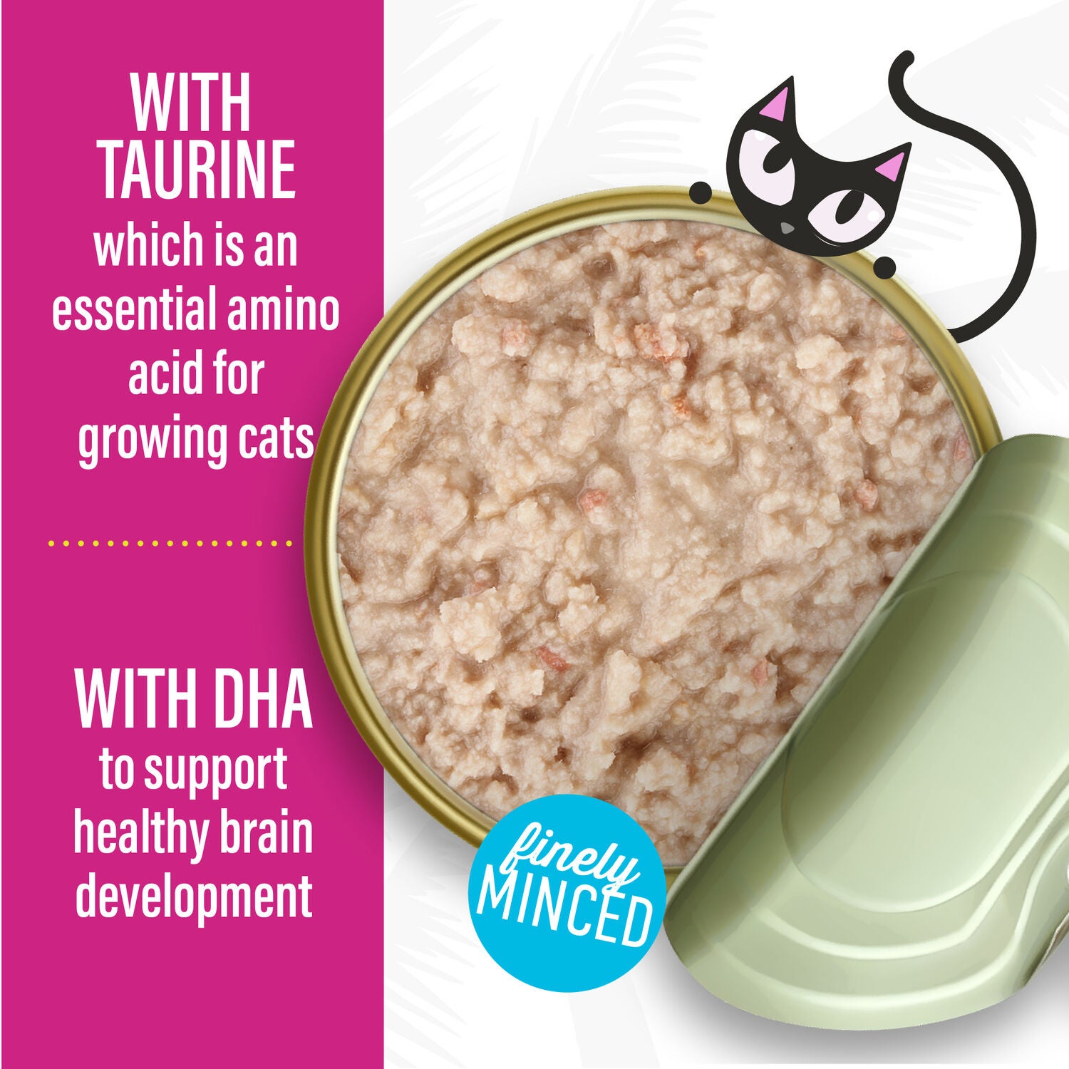 Tiki Cat Baby Pate Wet Cat Food For Kittens, Chicken, Tuna & Chicken Liver, 2.4-Oz Can Pack Of 12
