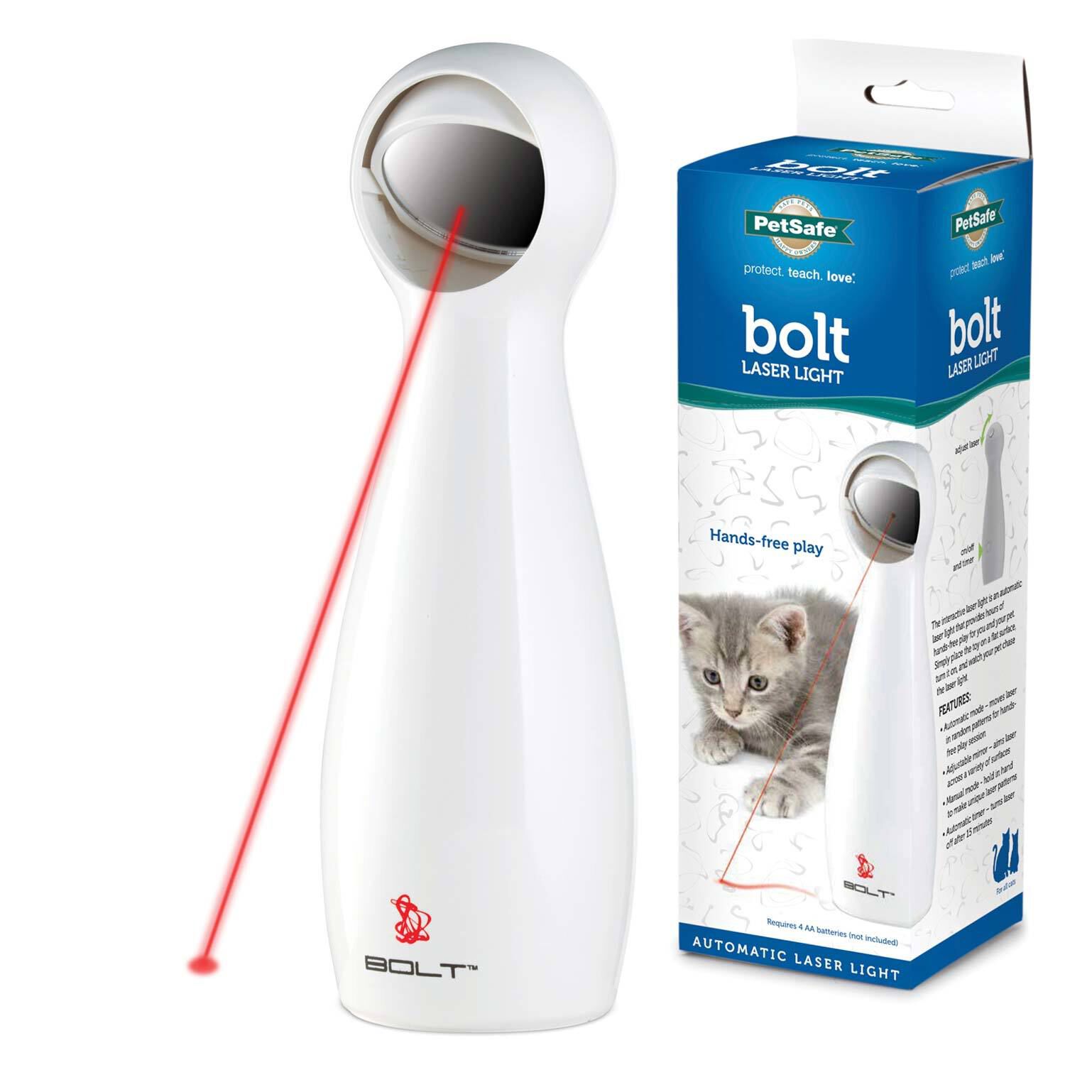 Pet Safe Bolt Automatic Interactive Laser Light Cat Toy 1ea Pet