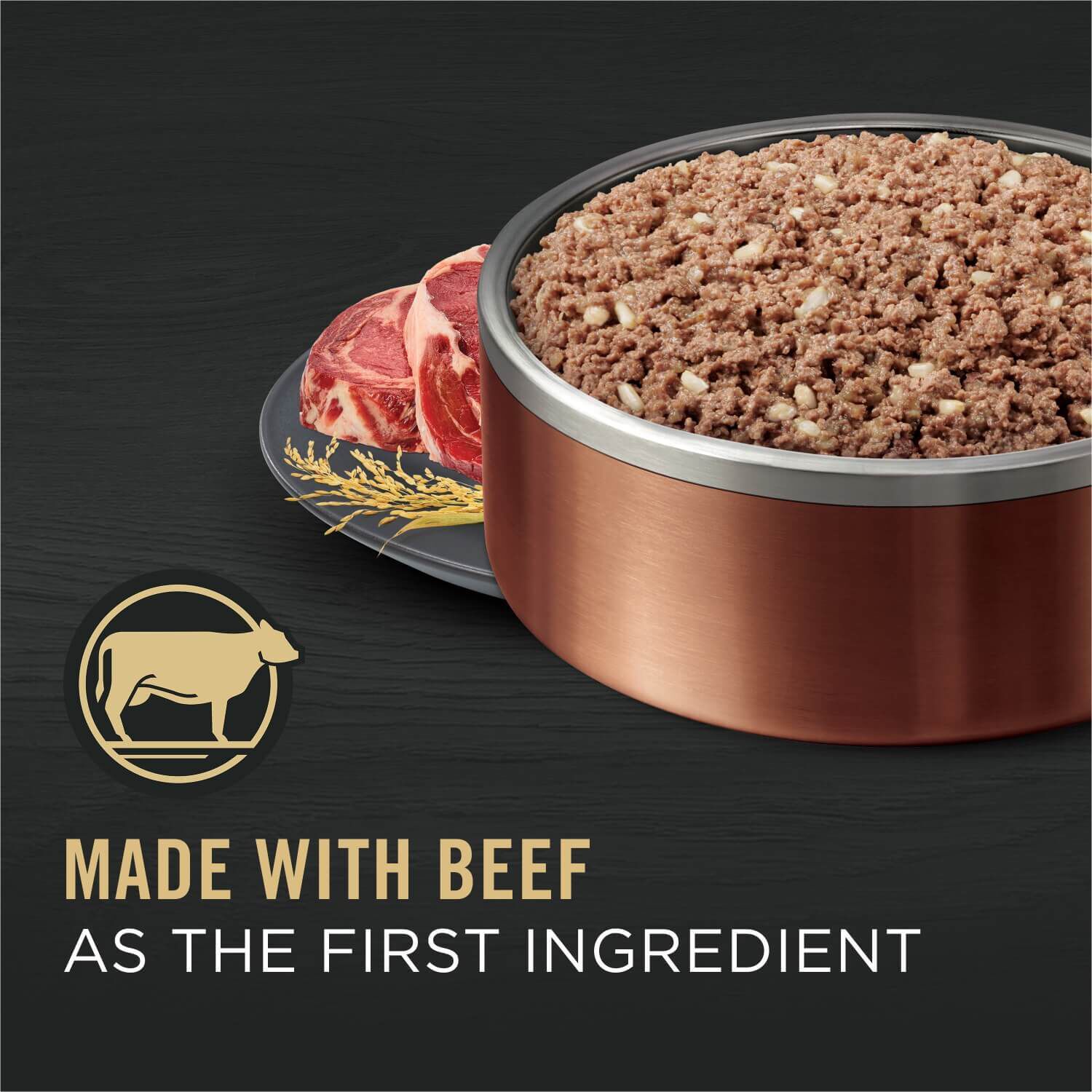 Purina Pro Plan High Protein Beef And Rice Pate Entree Wet Dog Food, 13-Oz Can