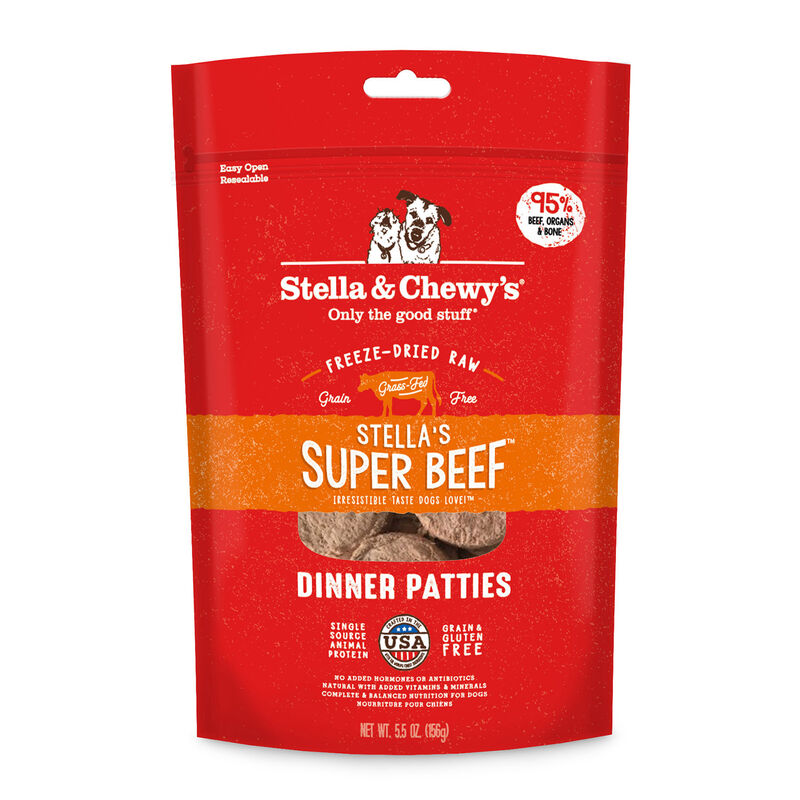 Freeze Dried Stella'S Super Beef Patties Dog Food image number 1
