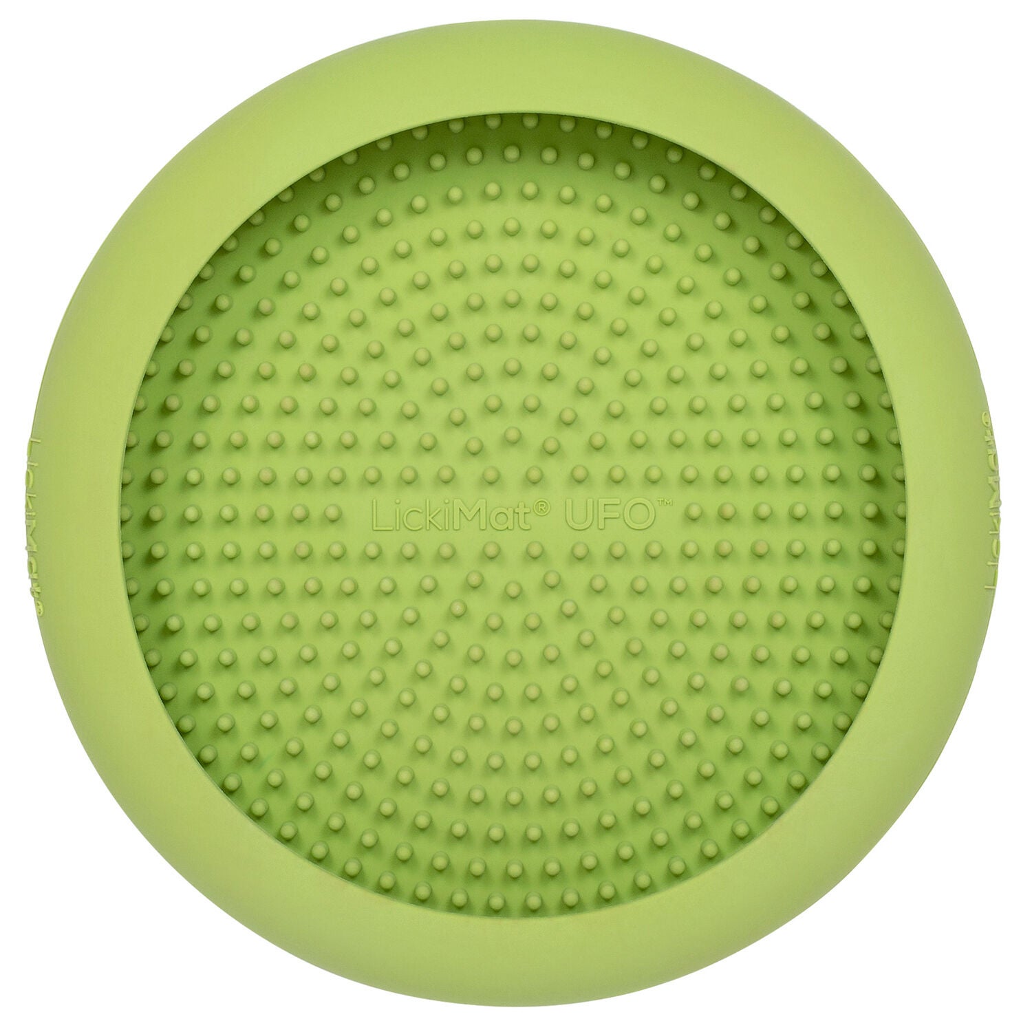 Lickimat Ufo Lickmat & Slow Feeder Dog Bowl - Green