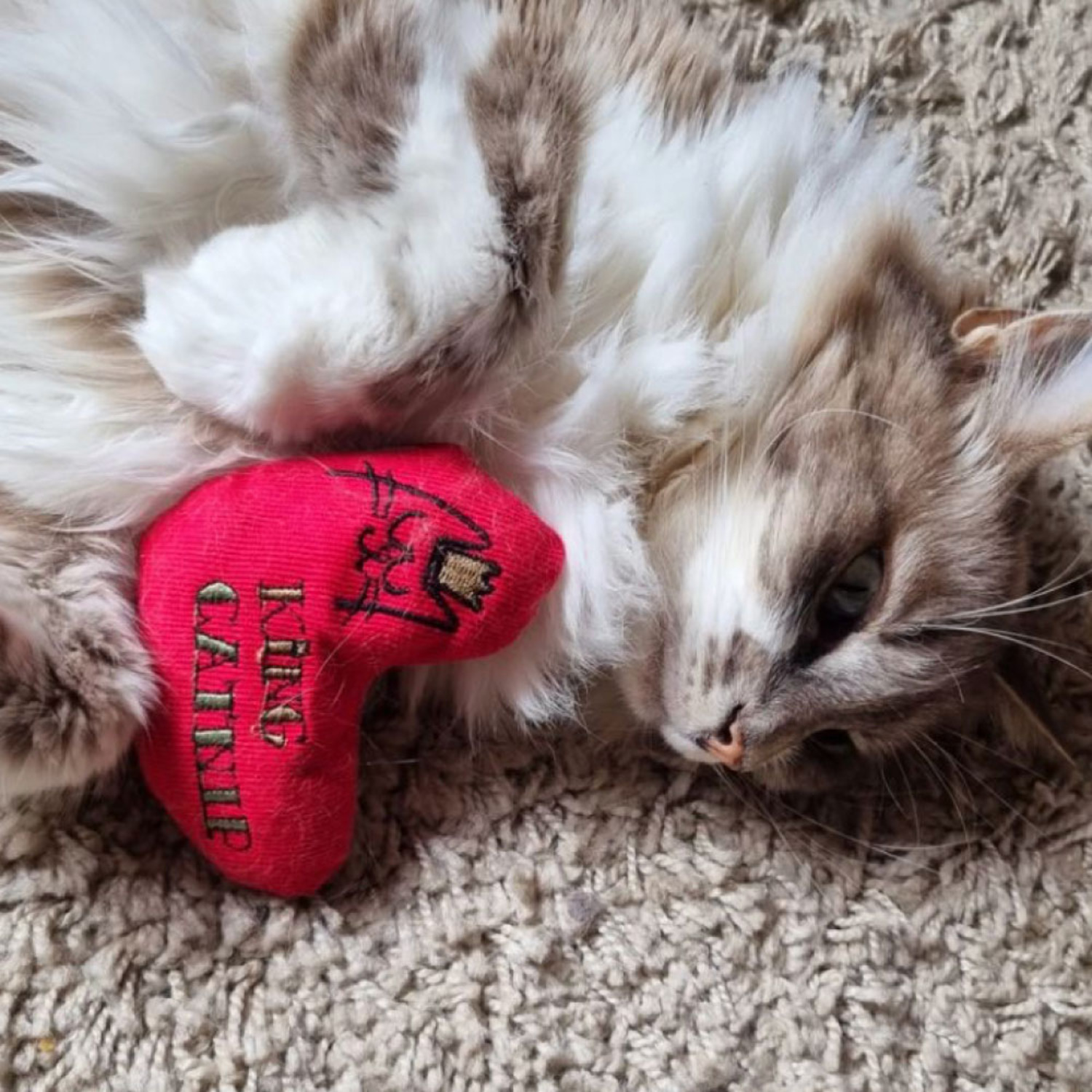 King Catnip Heart Catnip Filled Cat Toy