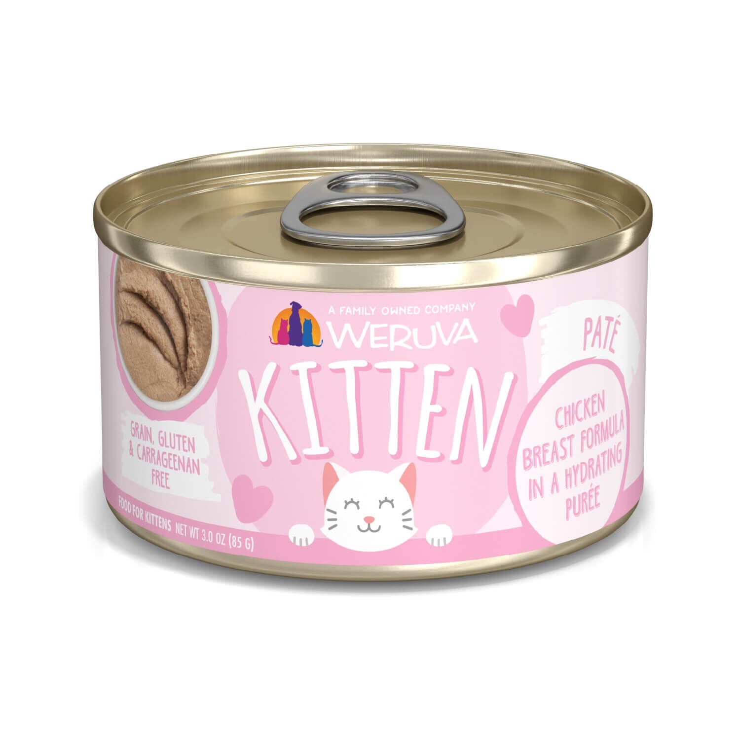 Weruva Kitten Grain Free Chicken Breast Formula In A Hydrating Puree Wet Cat Food 3oz Pet Supermarket
