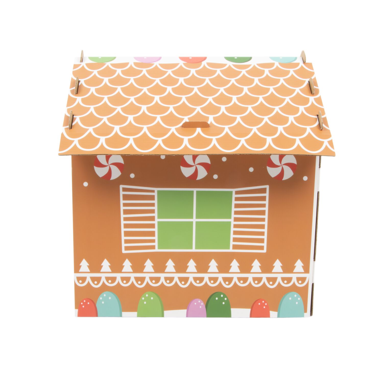 Aristopet Holiday Tan Gingerbread Cat Scratcher House, 15"