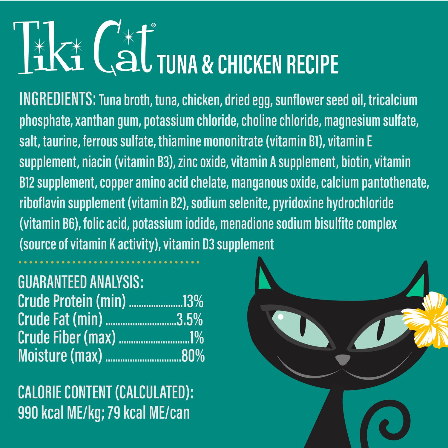 Tiki Cat Luau Velvet Mousse Wet Cat Food, Tuna & Chicken, 2.8-Oz Pouch 12-Count