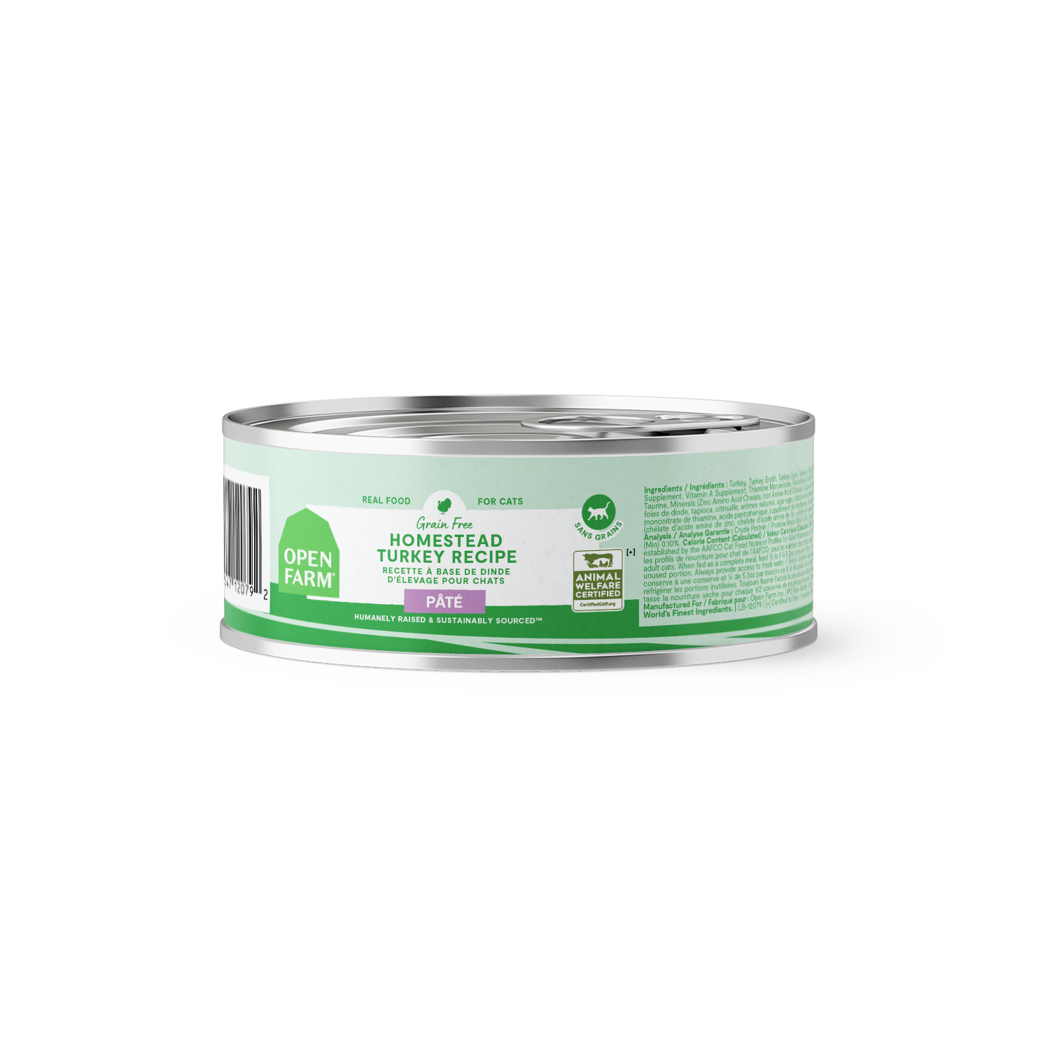 Open Farm Homestead Turkey P&acirc;t&eacute; Wet Cat Food, 2.8Oz