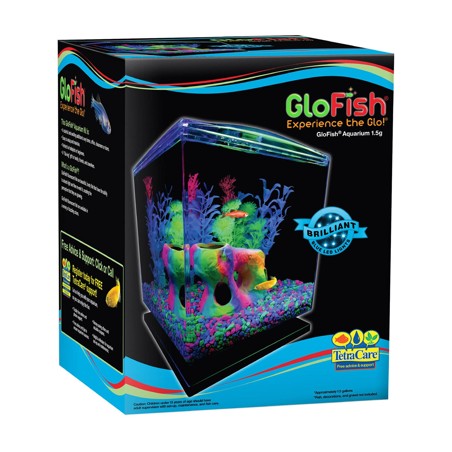 1.5 Gallon Aquarium Kit 1.5gal Pet Supermarket