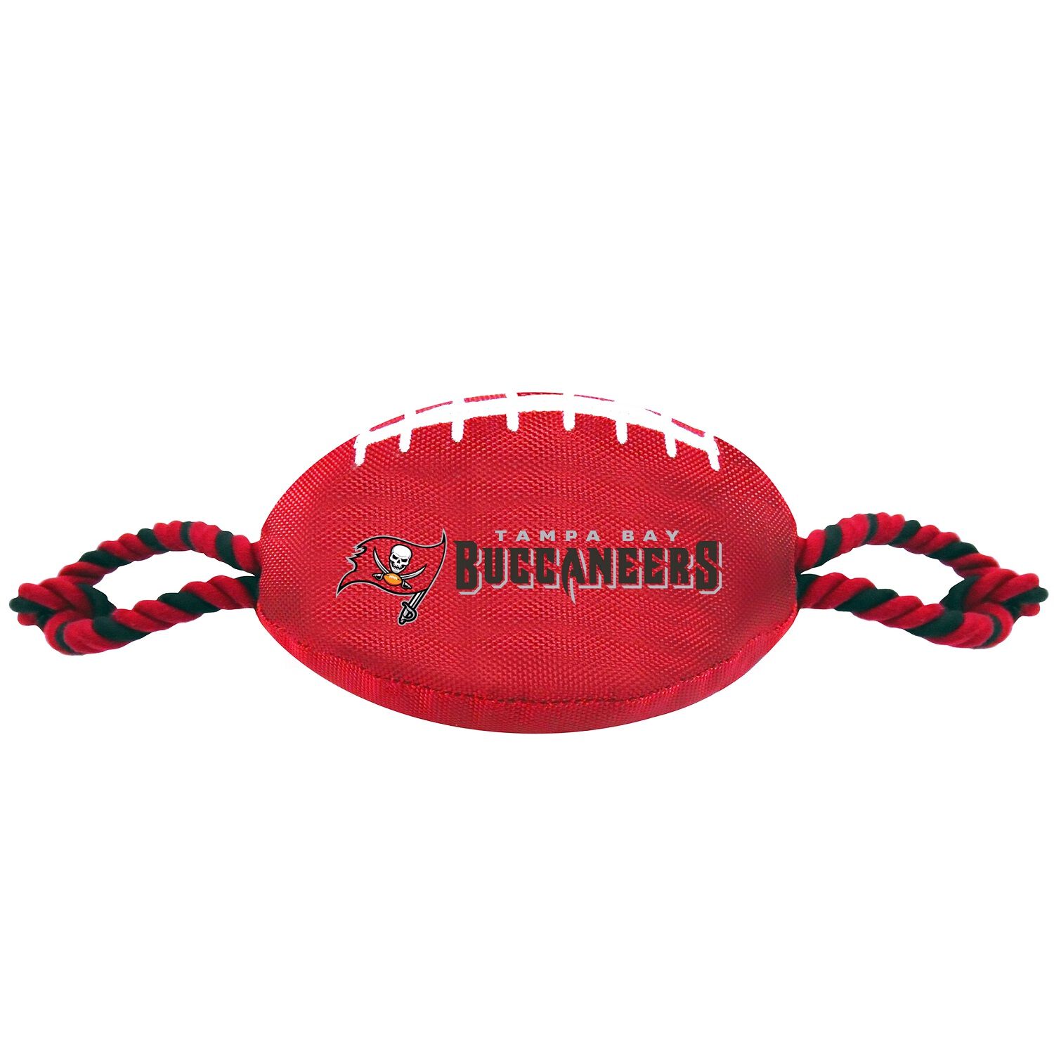 Pets First Tampa Bay Buccaneers Football Plush, Rope & Tug Dog Toy