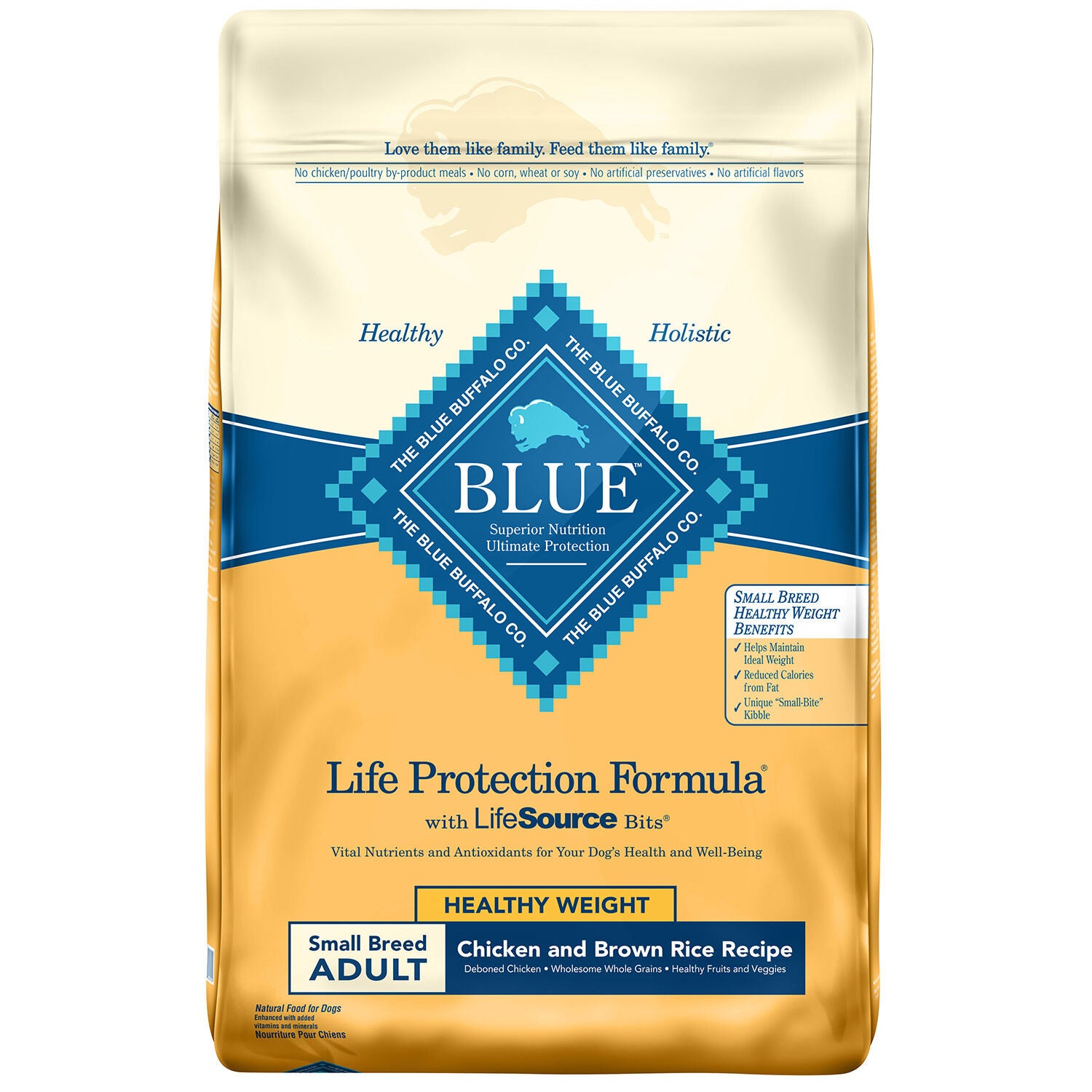 Blue Buffalo Life Protection Formula Adult Healthy Weight Small Breed Chicken and Brown Rice Dry Dog Food 5lb