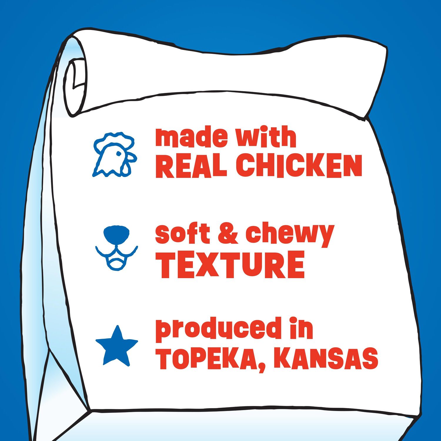 Canine Carry Outs Chicken Flavor Dog Treats, 4.5-Oz Bag