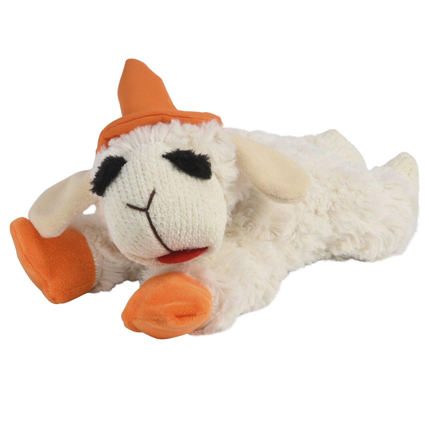 Multipet Halloween Lamb Chop Witch Squeaky Plush Dog Toy, Large, 10.5-Inches