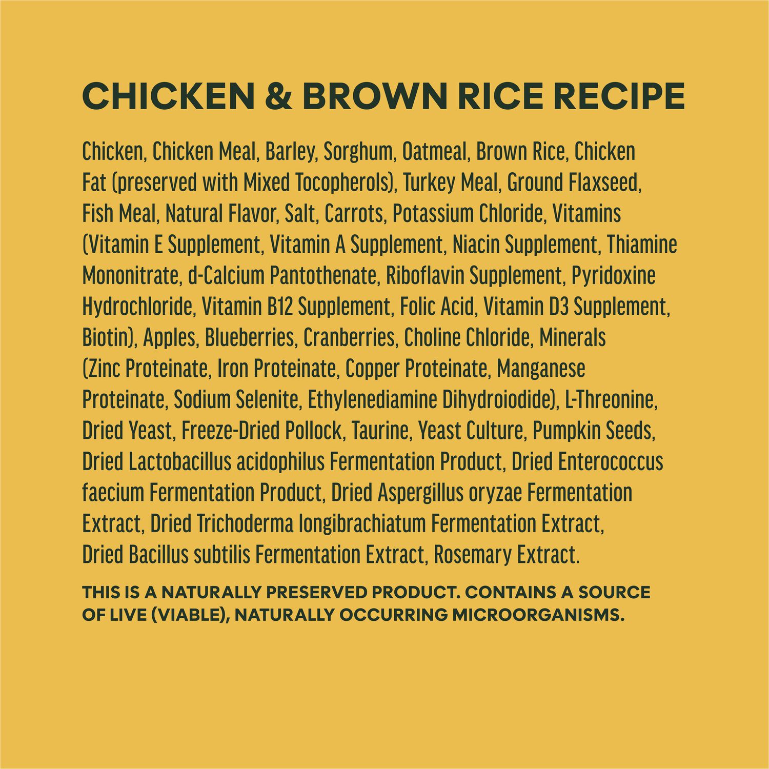 Instinct Be Natural Chicken & Brown Rice Dry Dog Food, 25-Lb Bag